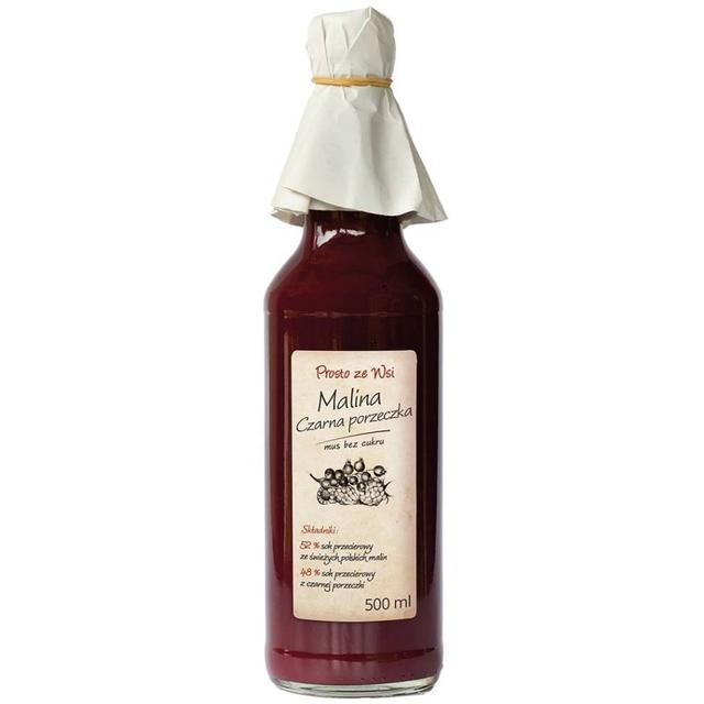 Prosto ze Wsi, Mus Malinowo-Porzeczkowy, przecier - niesłodzony 500ml