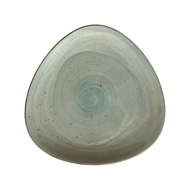 Talerz płytki 37cm KERA Delta, kolor seledynowy