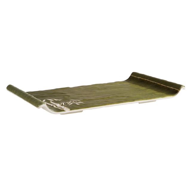 Talerz z melaminy APS GREEN BAMBOO, 30,5x17cm