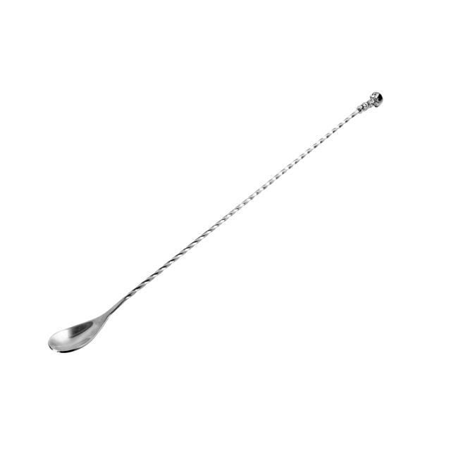 Łyżka barmańska APS Ronin Skull, stal nierdzewna 39,5cm