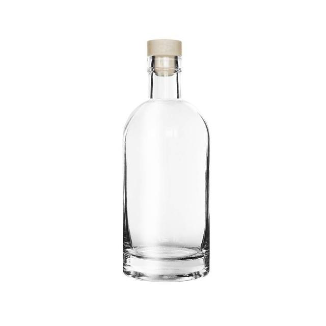 Butelka szklana z korkiem syntetycznym TREND 1000ml, okrągła