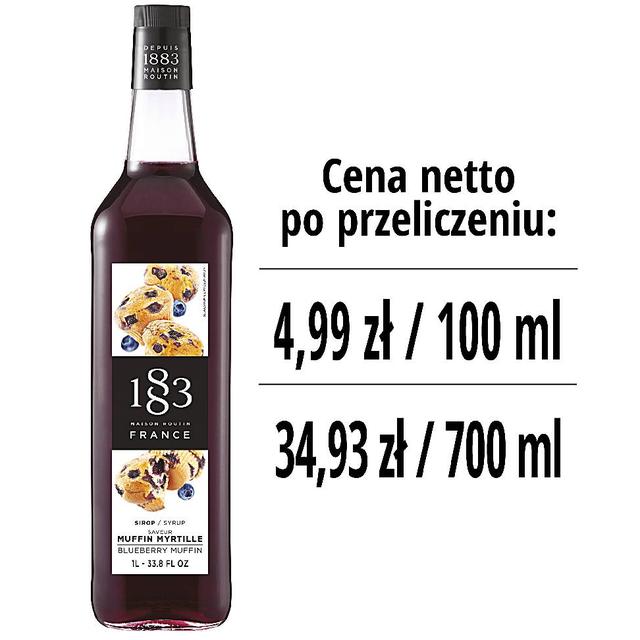 Syrop 1883 Routin Muffinka Jagodowa, szklana butelka 1L