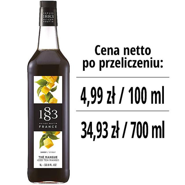 Syrop 1883 Routin Herbata Mrożona Mango, szklana butelka 1L
