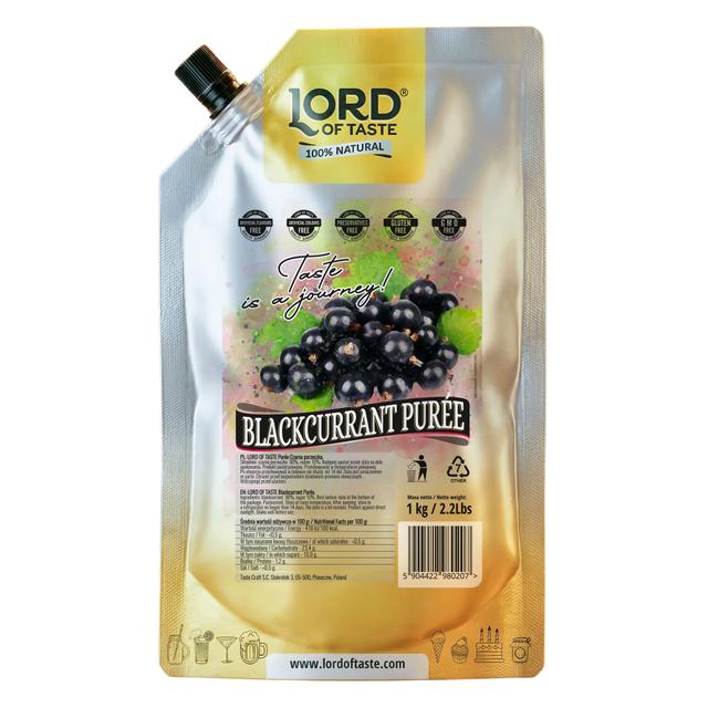 Puree Owocowe Lord of Taste Czarna Porzeczka 1kg