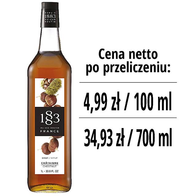 Syrop 1883 Routin Kasztan, szklana butelka 1L