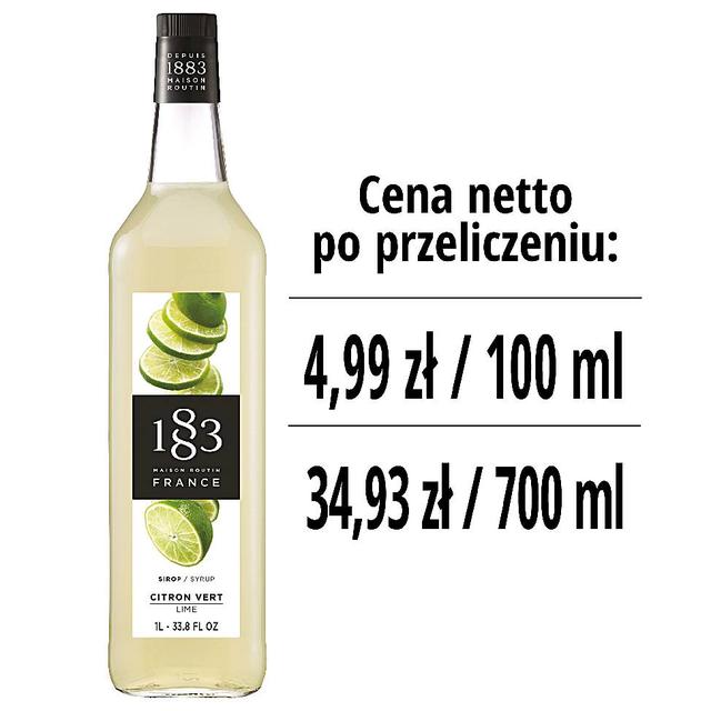 Syrop 1883 Routin Limonka, szklana butelka 1L