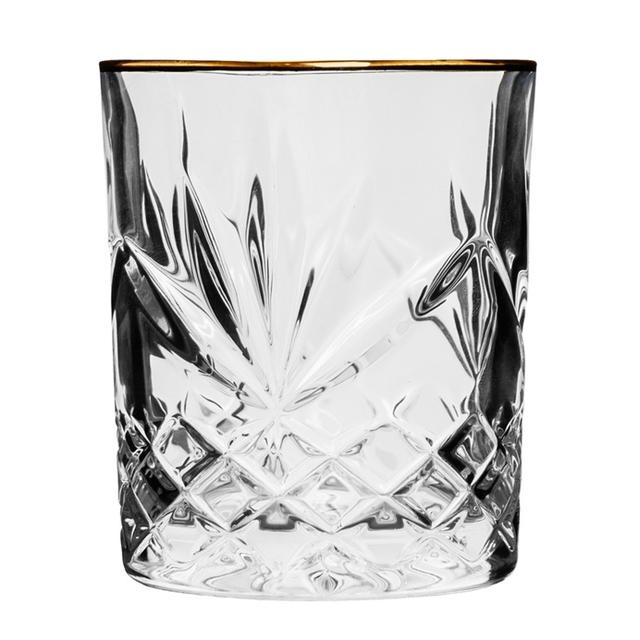 Szklanka niska Paris Prestige Line 310ml, złoty rant