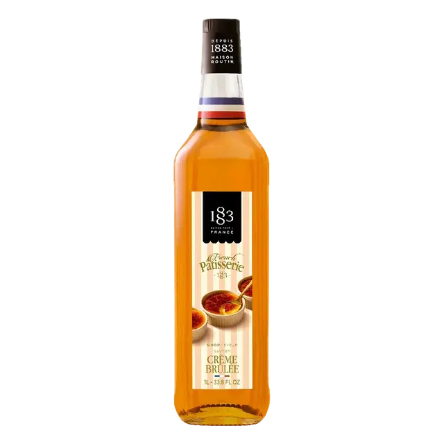 Syrop 1883 Routin French Patisserie Creme Brulee, szklana butelka 1L