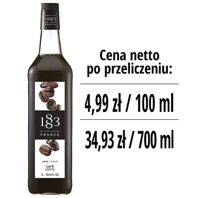 Syrop 1883 Routin Kawa, szklana butelka 1L