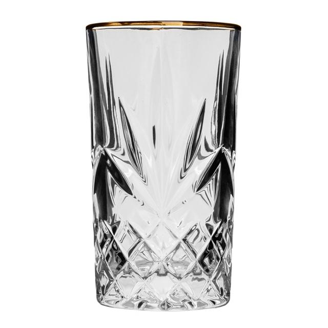 Szklanka wysoka Paris Prestige Line 355ml, złoty rant