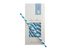 Słomki Rurki cocktailowe Jumbo papierowe, wzór biało-niebieskie paski