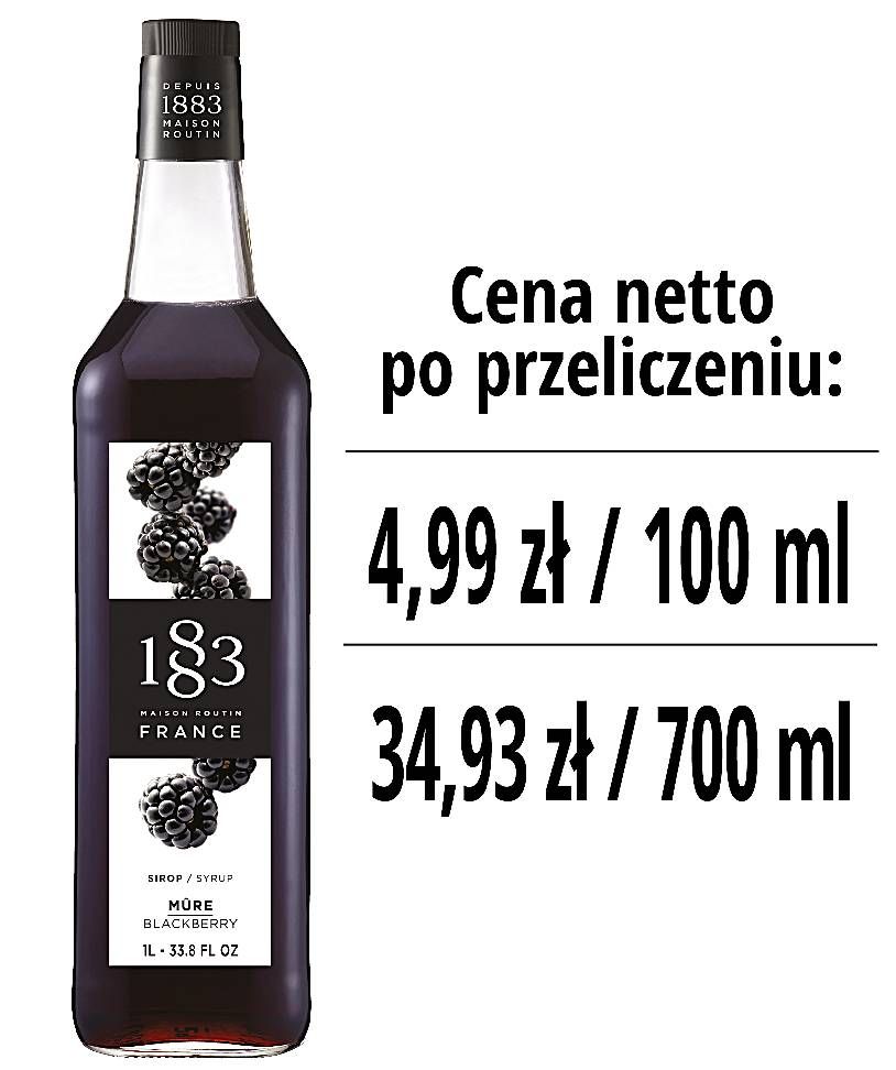 Syrop 1883 Routin Jeżyna, szklana butelka 1L