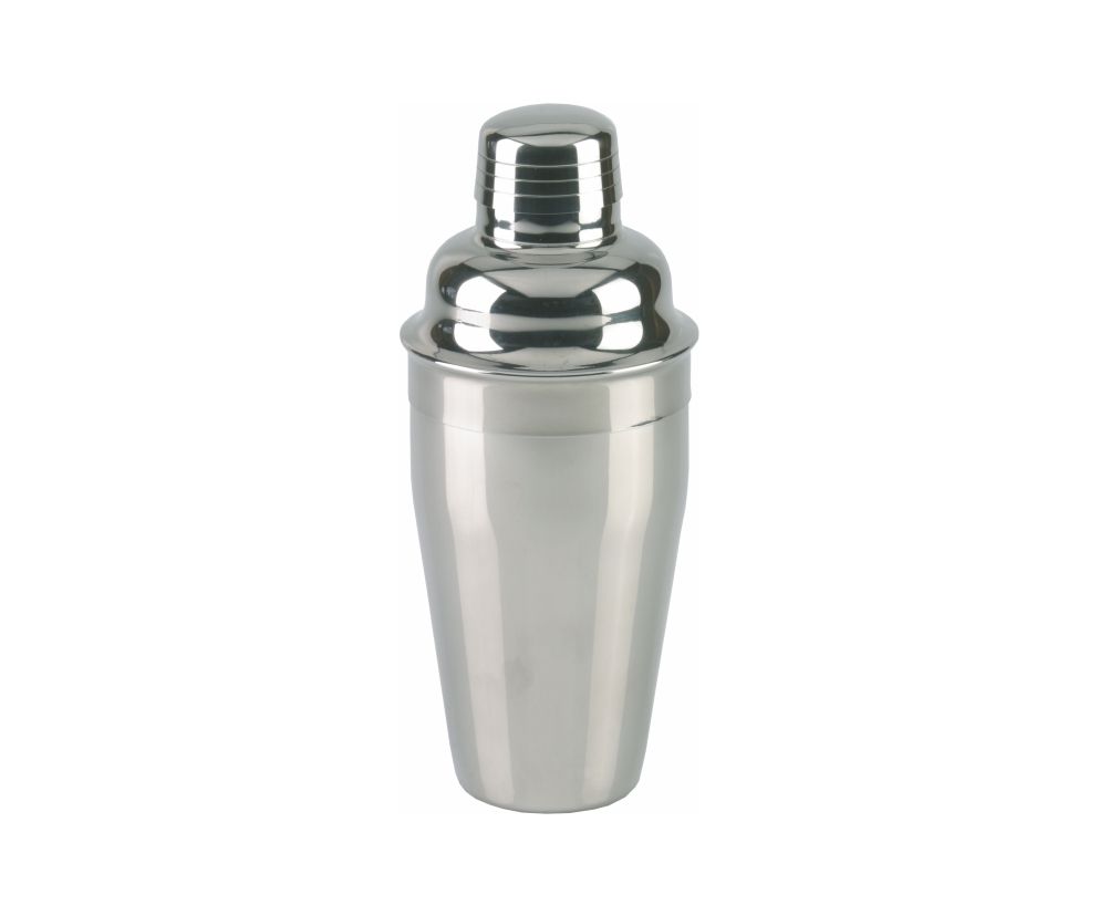 Shaker francuski 3-częściowy, polerowany, 500ml