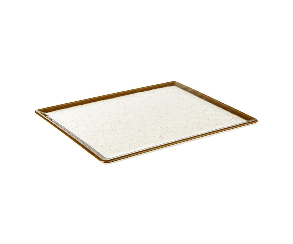 Talerz z melaminy APS STONE ART GN 1/2, 32,5x26,5cm (ze stopkami antypoślizgowymi)